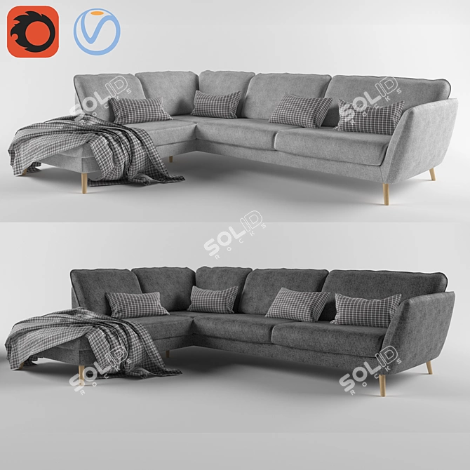 Stella Corner Sofa 3D model image 1