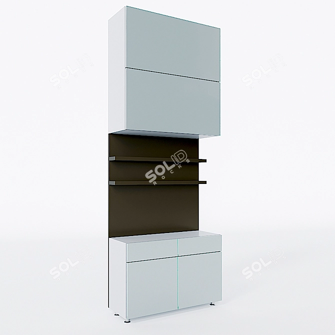 Title: Modern TV Cabinet | CORONA & Vray Version 3D model image 1