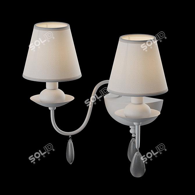 Freya Eliza Modern Wall Sconce 3D model image 2