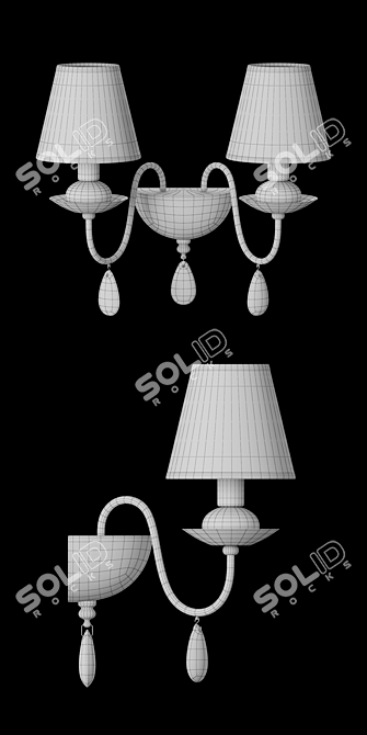 Freya Eliza Modern Wall Sconce 3D model image 3
