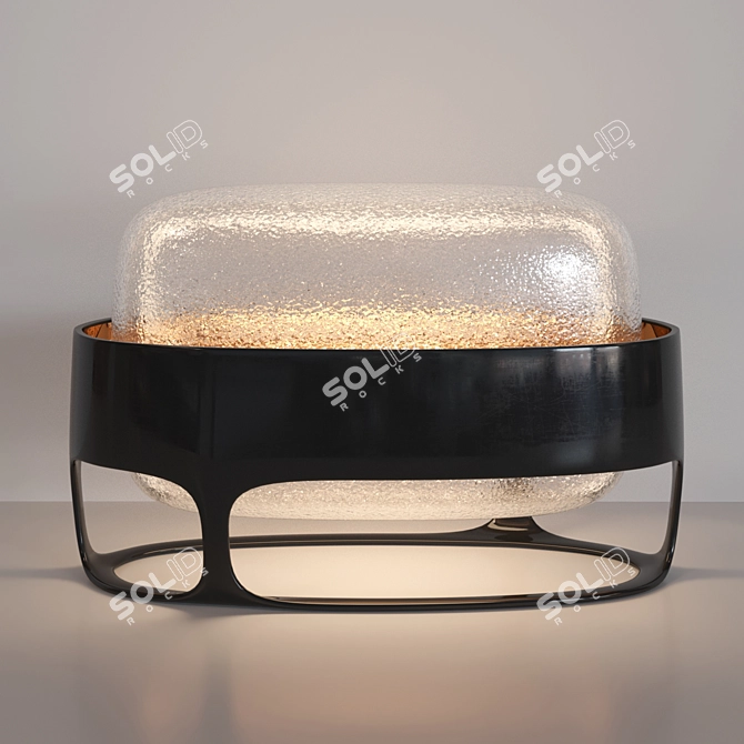 Organic Glow Iris Table Lamp 3D model image 1