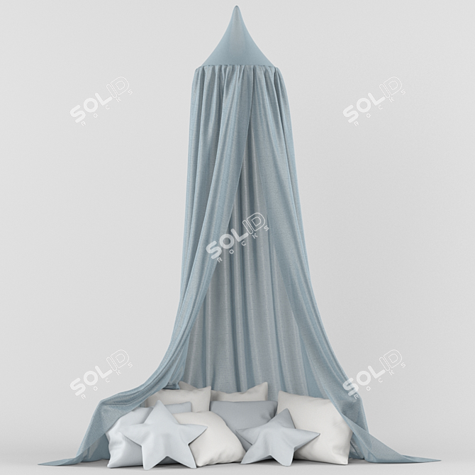 Cozy Canopy | Dreamy Bed Set 3D model image 1