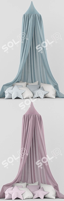 Cozy Canopy | Dreamy Bed Set 3D model image 2