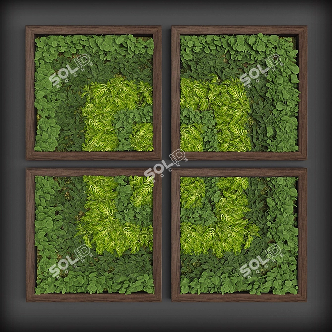 Green Walls: Vertical Gardening Solution 3D model image 1