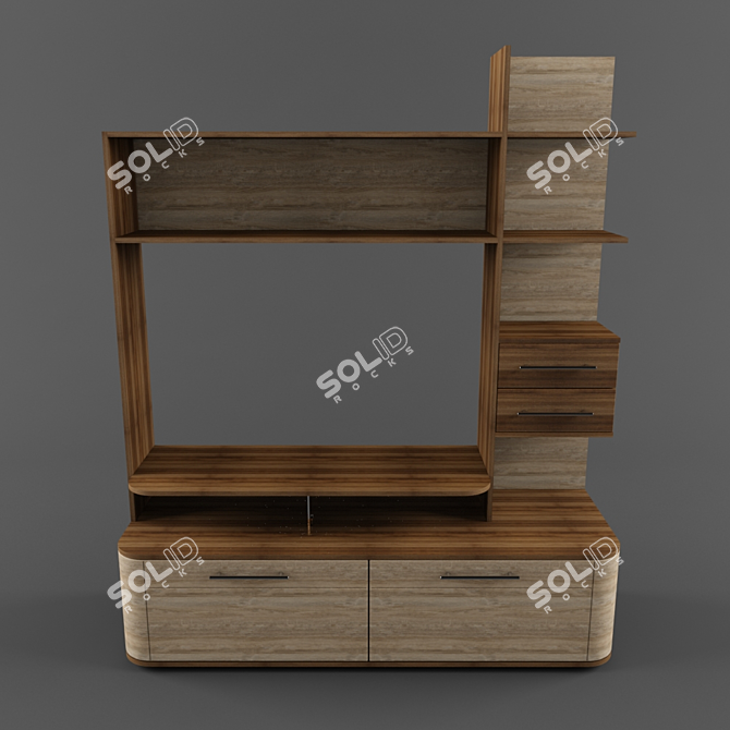 Bruna TV Stand: Stylish & Minimalistic 3D model image 2