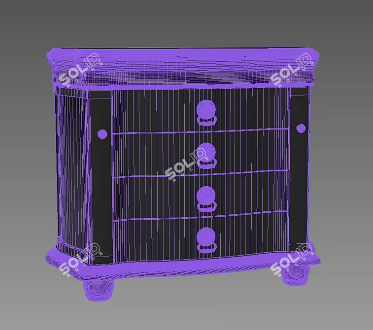 Exquisite Chinese Jewelry Box 3D model image 2