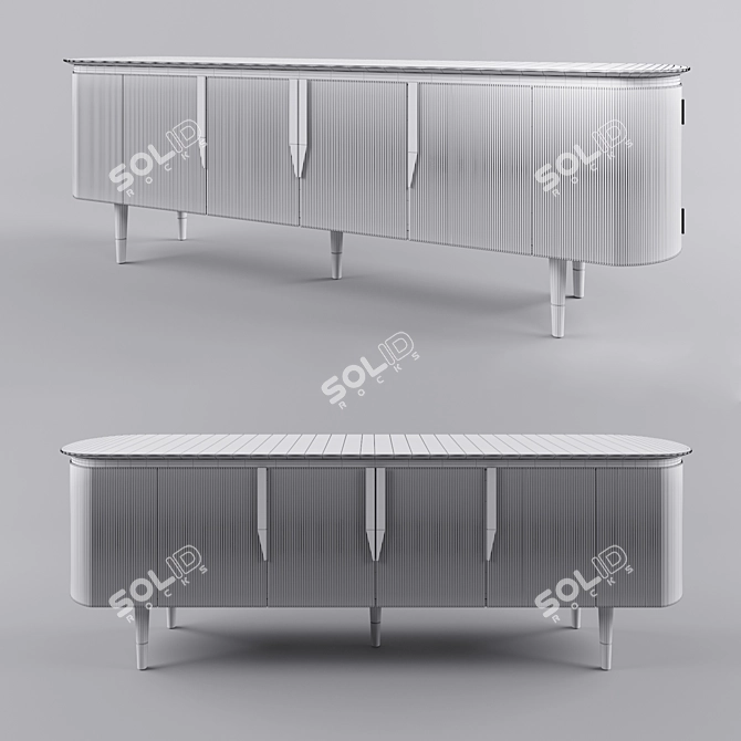 Elegant Cestino Sideboard by Dorya 3D model image 2