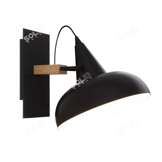 Black Coneca Bra: Stylish and Supportive 3D model image 1