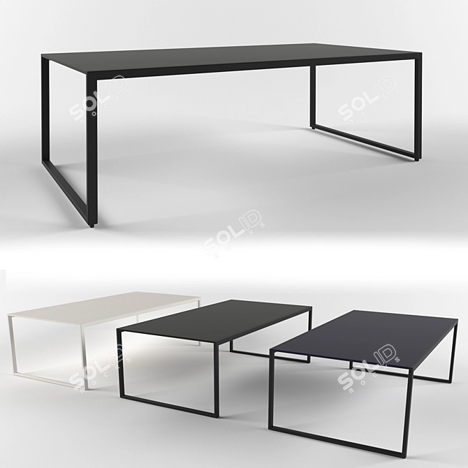 FURSYS CLN150 G Series Sofa Table 3D model image 1