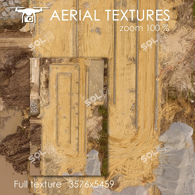 Aerial Building Site Texture 3D model image 1
