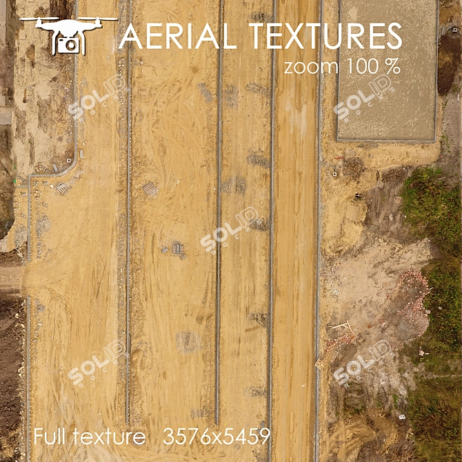 Aerial Building Site Texture 3D model image 2