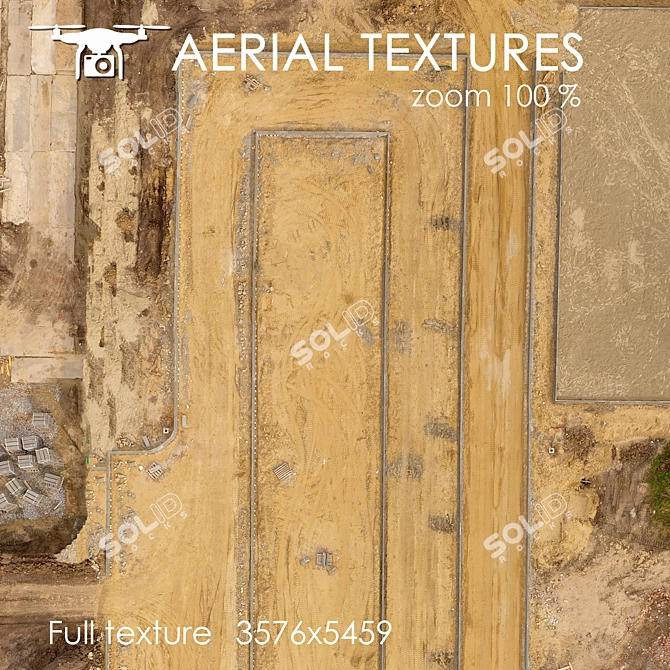 Aerial Building Site Texture 3D model image 3