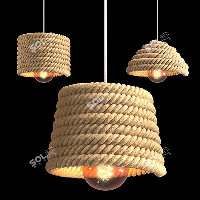 3D Ceiling Light Model - FBX & OBJ Files 3D model image 1