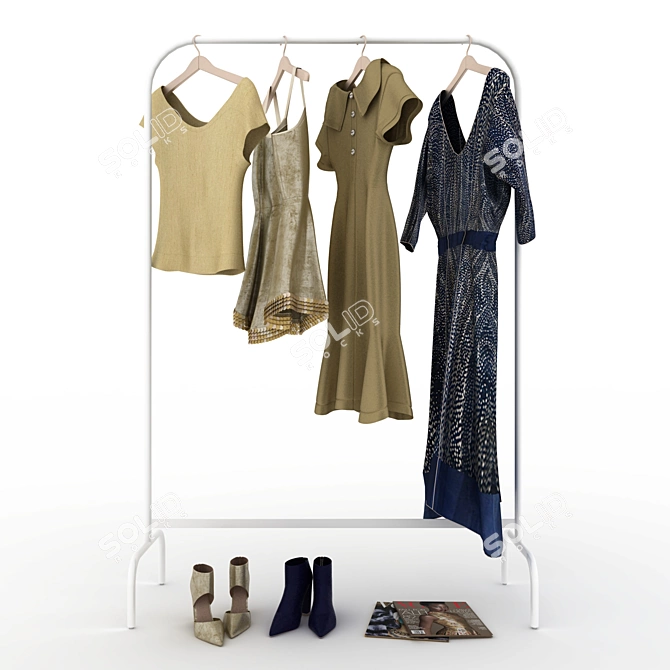 Fashion Essentials: Clothes & Shoes 3D model image 1