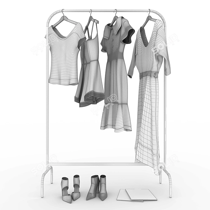 Fashion Essentials: Clothes & Shoes 3D model image 3