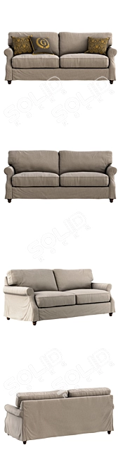 Elegant Tifton Slipcover Sofa 3D model image 2