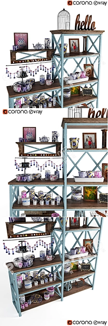 Elegant Shelf Decor: Enhance Your Space 3D model image 2