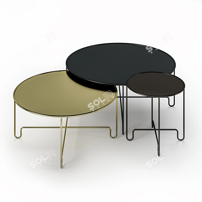 Coco Coffee Table - Elegant and Versatile 3D model image 1