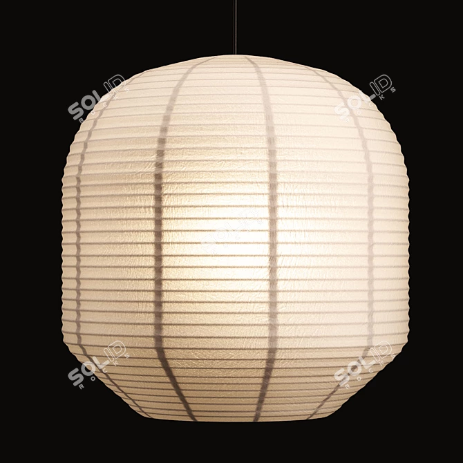 Japanese-Inspired Paper Lanterns: Hotaru Buoy 3D model image 1