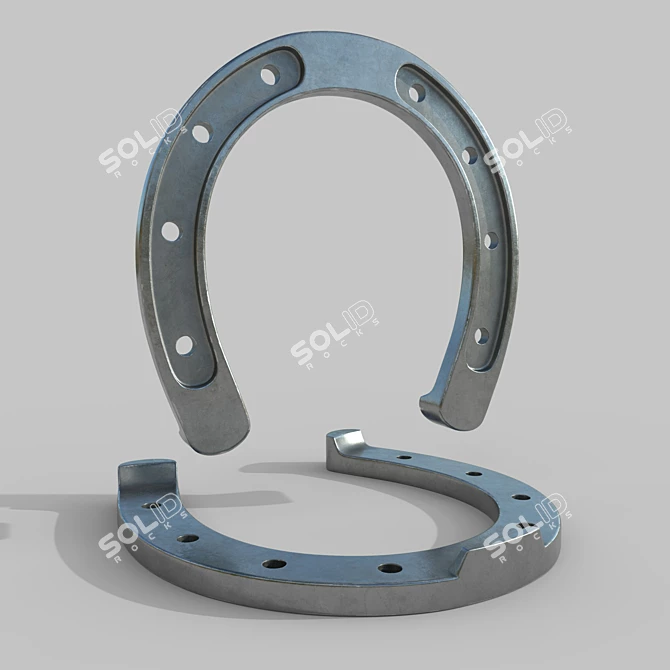 Lucky Charm: Horseshoe Pendant 3D model image 1