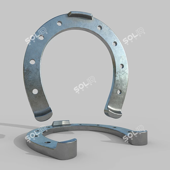 Lucky Charm: Horseshoe Pendant 3D model image 2