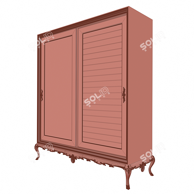 Modern Vendeik Wardrobe - Sleek and Spacious 3D model image 3