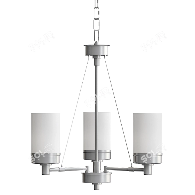 Contemporary Urban Swag Chandelier 3D model image 1