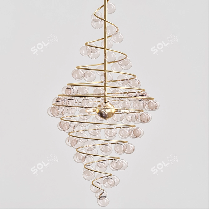 Gilded Journeys Chandelier 3D model image 1