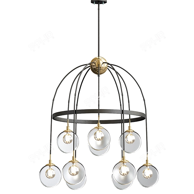 Savoy House Fulton Chandelier 3D model image 1