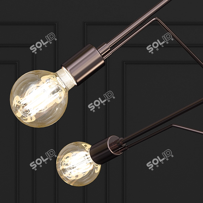 Coastal Outdoor Pendant: Divergence Hub 3D model image 2