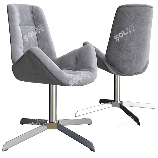 Elegant Thonet 809 Chair 3D model image 1