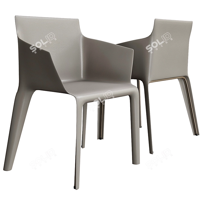 Modern Minimalist Seattle Chair 3D model image 1