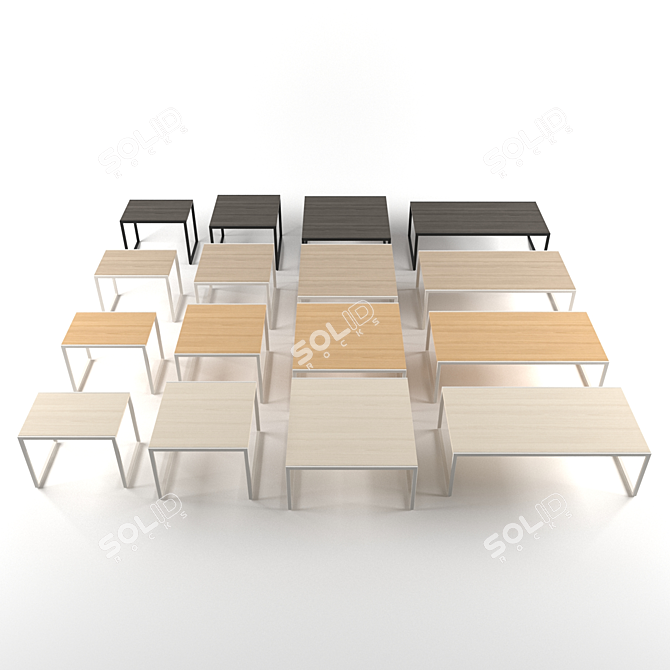 Modern FURSYS CLN150 Sofa Table 3D model image 2
