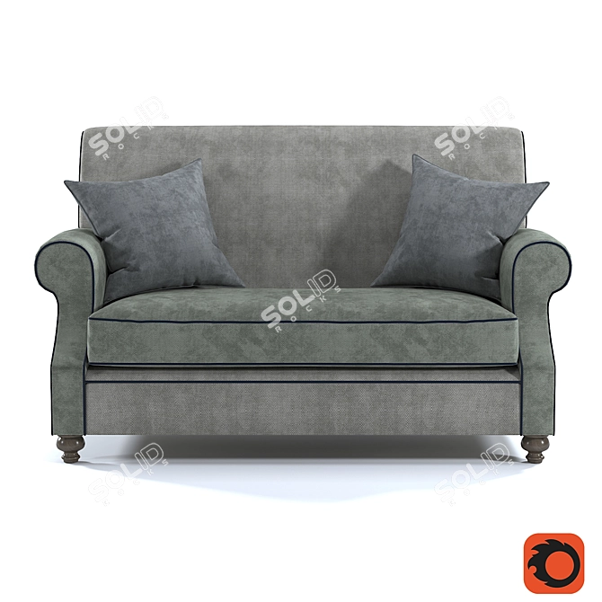 Modern Mex Sofa: 3D Max, OBJ, FBX 3D model image 1