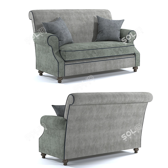 Modern Mex Sofa: 3D Max, OBJ, FBX 3D model image 2