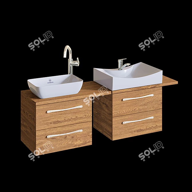 KFA Armatura Bathroom Set 3D model image 1