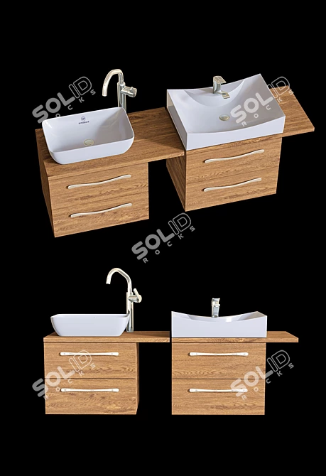 KFA Armatura Bathroom Set 3D model image 3