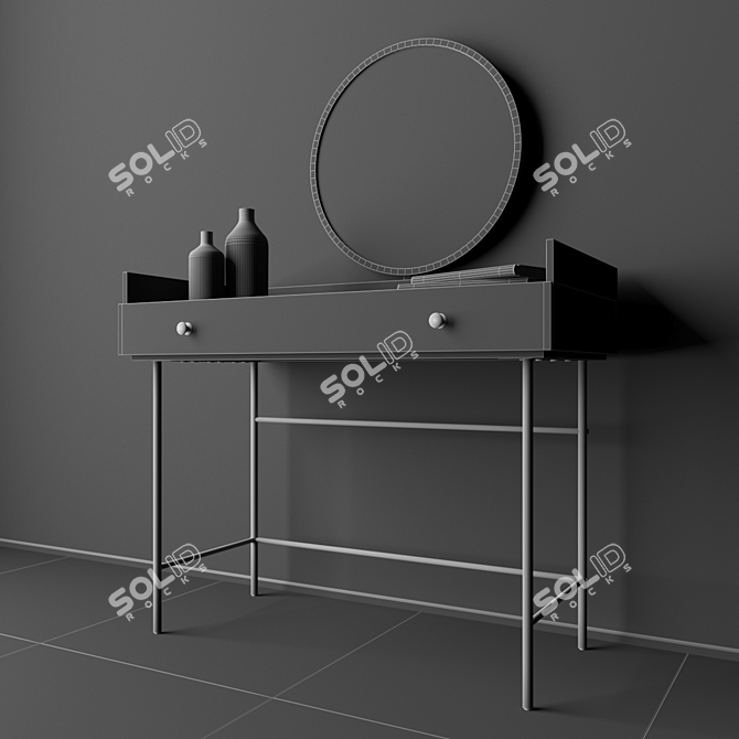 Elegant JAGGER Dressing Table 3D model image 3