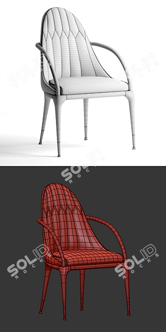 Visionnaire Jera Modern Chair 3D model image 3