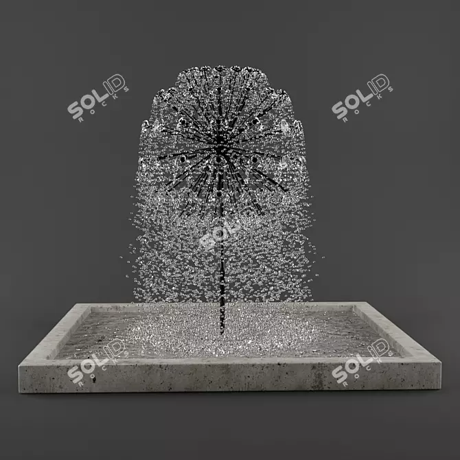 Sleek Sphere Fountain Combo Set 3D model image 1