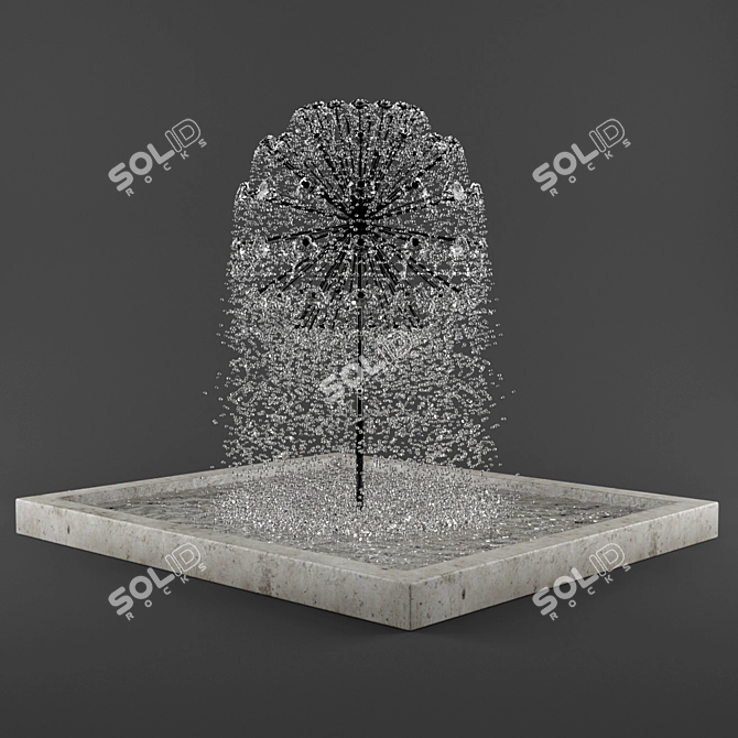 Sleek Sphere Fountain Combo Set 3D model image 2