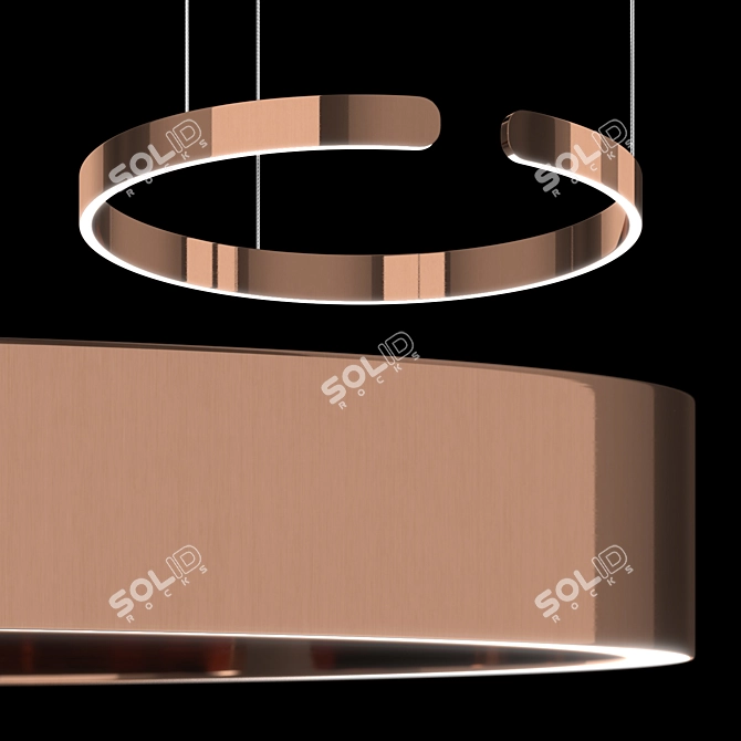 Sleek and Stylish: Occhio Mito Pendant 60 3D model image 2