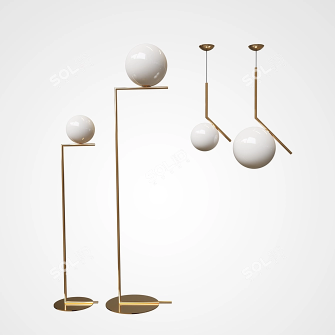 Modern Lighting Collection: IC Lights 3D model image 1