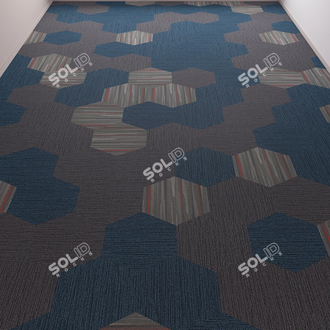 Classy Office Carpet - High Quality & Stylish 3D model image 1