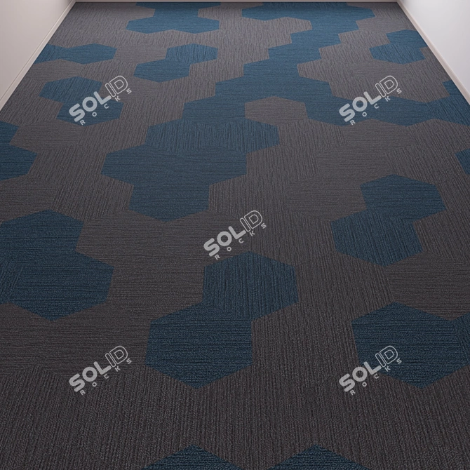 Classy Office Carpet - High Quality & Stylish 3D model image 2