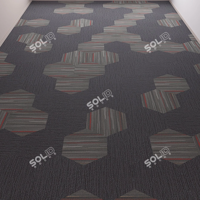 Classy Office Carpet - High Quality & Stylish 3D model image 3