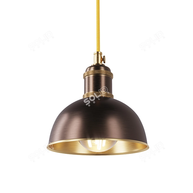 Pikartlights Brass Small Suspension 3D model image 2