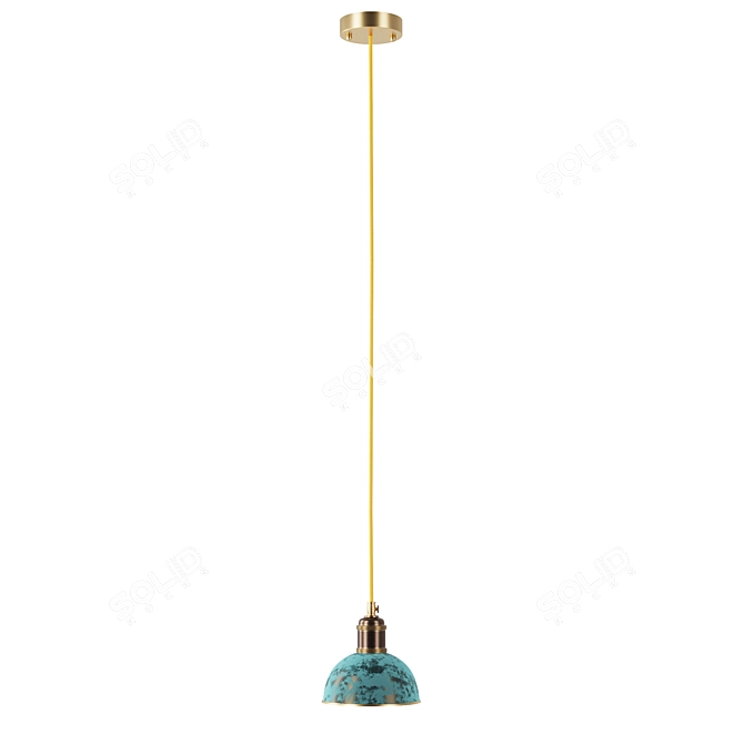 Pikartlights Brass Small Suspension 3D model image 3