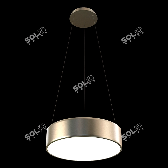 Stylish LED Designer Chandelier 3D model image 1