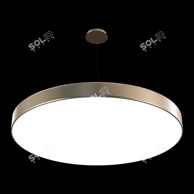 Stylish LED Designer Chandelier 3D model image 1